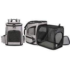 Large Capacity Breathable Pet Carrier Backpack for Cats or Dogs