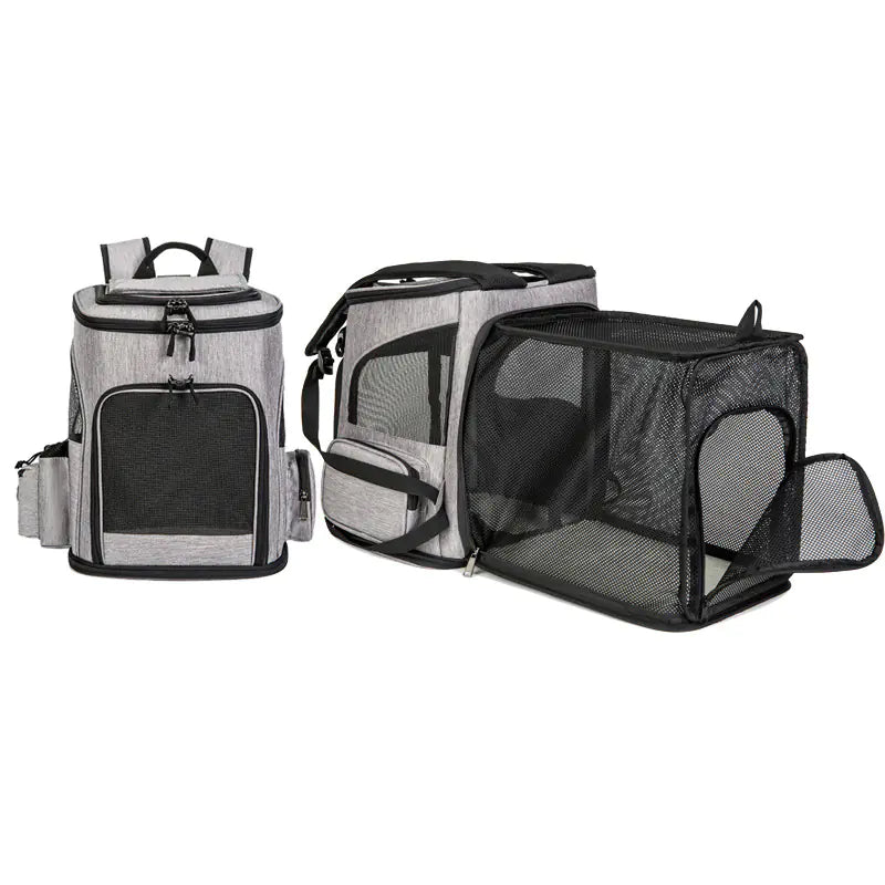 Large Capacity Breathable Pet Carrier Backpack for Cats or Dogs