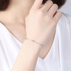 S925 Sterling Silver Cross Bracelet - European Style