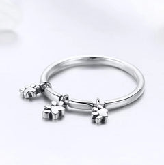 S925 Silver Pet Love Ring for Animal Lovers
