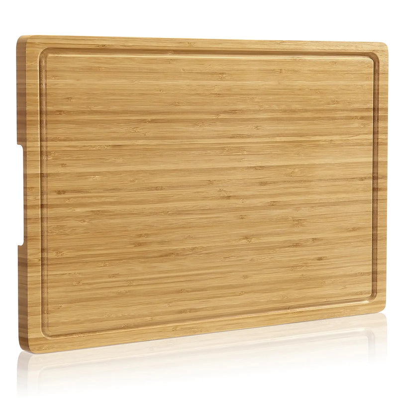 20 Inch Extra Large Bamboo Wood Cutting Board with Juice Groove