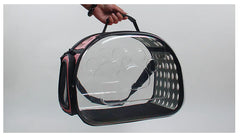 Transparent Pet Backpack for Cats & Dogs - Clear Carrier