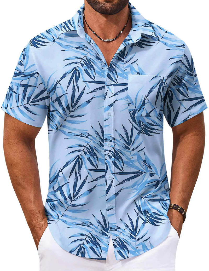 Men's Hawaiian Beach Shirt Medium - Short Sleeve Cruise Summer Shirt