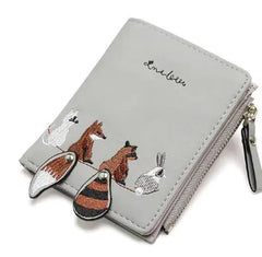 Woodland Animals Leather Wallet