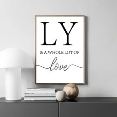 3pc Love & Family Inspirational Canvas Print Wall Art Frameless