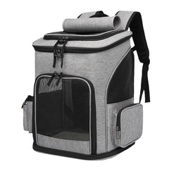 Large Capacity Breathable Pet Carrier Backpack for Cats or Dogs