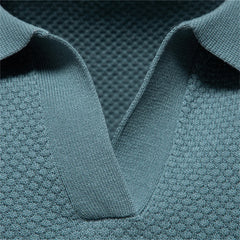 Men's Premium Golf Polo Shirt - Solid Breathable Performance Fabric