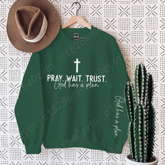 Christian Quote Crewneck Sweatshirt - Women's Oversized Inspirational Pullover