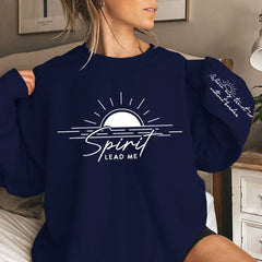 Sunrise Spirit Lead Me Sweatshirt - Faith Inspired Crew Neck