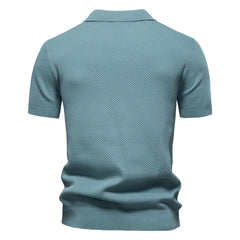 Men's Premium Golf Polo Shirt - Solid Breathable Performance Fabric