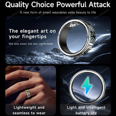 Smart Fitness Ring - Heart Rate & Sleep Monitor