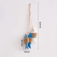 36 Styles Mediterranean Wooden Boat Anchor Lighthouse Collection Wall Hook | Nautical Decor