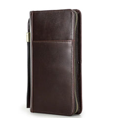 RFID Leather Passport Holder - Family Travel Organizer Wallet