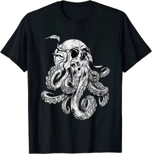 Octopus Skull Kraken T-Shirt - Cthulhu Monster Streetwear Tee