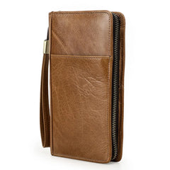 RFID Leather Passport Holder - Family Travel Organizer Wallet