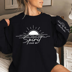 Sunrise Spirit Lead Me Sweatshirt - Faith Inspired Crew Neck