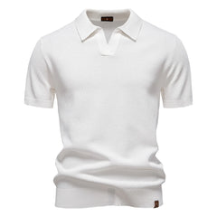 Men's Premium Golf Polo Shirt - Solid Breathable Performance Fabric