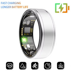 2025 New Smart Ring Health Monitor - Heart Rate & Blood Oxygen Tracker | Waterproof