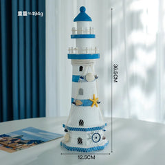 36 Styles Mediterranean Wooden Boat Anchor Lighthouse Collection Wall Hook | Nautical Decor