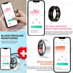 2025 New Smart Ring Health Monitor - Heart Rate & Blood Oxygen Tracker | Waterproof