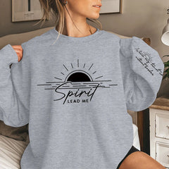Sunrise Spirit Lead Me Sweatshirt - Faith Inspired Crew Neck