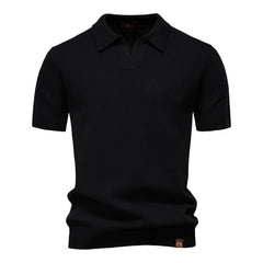 Men's Premium Golf Polo Shirt - Solid Breathable Performance Fabric