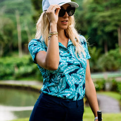 8 Styles Women's Tropical Quick-Dry Golf Polo Shirt - Breathable Performance Wear