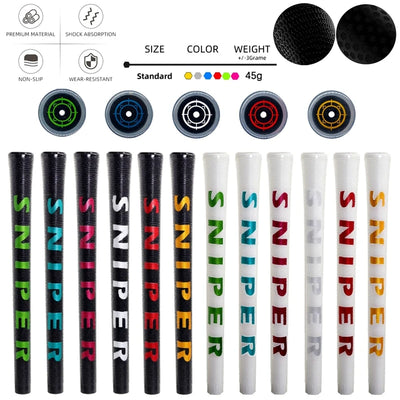 Colorful Golf Club Grips - Non-Slip Universal Fit for Irons & Woods