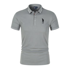 Men's Solid Quick-Dry Golf Polo - Business Casual & Athletic