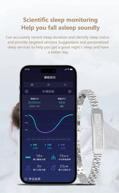 Smart Bracelet - Waterproof Heart Rate & Sleep Monitor