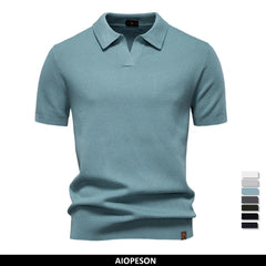 Men's Premium Golf Polo Shirt - Solid Breathable Performance Fabric