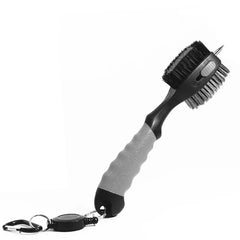 Golf Groove Cleaning Brush - Retractable Club Cleaner & Sharpener