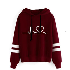 Women's Stripe Hoodie Tracksuit Set | Autumn Winter Sweatshirt Sweatpant Athleisure