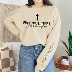 Christian Quote Crewneck Sweatshirt - Women's Oversized Inspirational Pullover