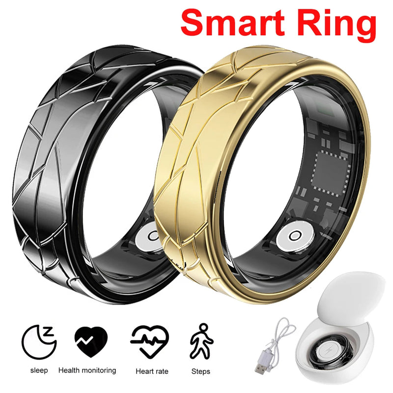 2025 Smart Ring Health & Sleep Tracker - Heart Rate & Blood Oxygen Monitor | Waterproof