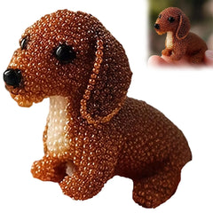 Dog Bead Embroidery Kit - 3D Beaded Dog Art DIY Craft for Home Decor