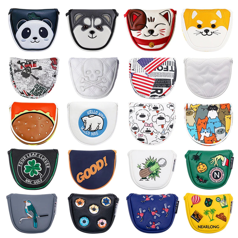 Golf Mallet Putter Cover - Character Designs | Magnetic Closure
