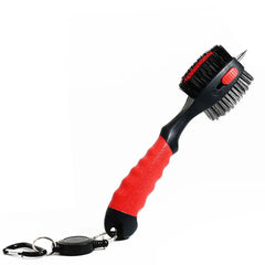 Golf Groove Cleaning Brush - Retractable Club Cleaner & Sharpener