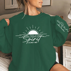 Sunrise Spirit Lead Me Sweatshirt - Faith Inspired Crew Neck
