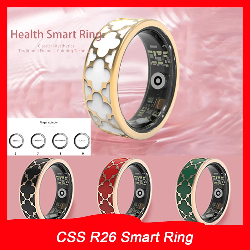CSS R26 Cloisonné Smart Ring - Heart Rate & Sleep Monitor