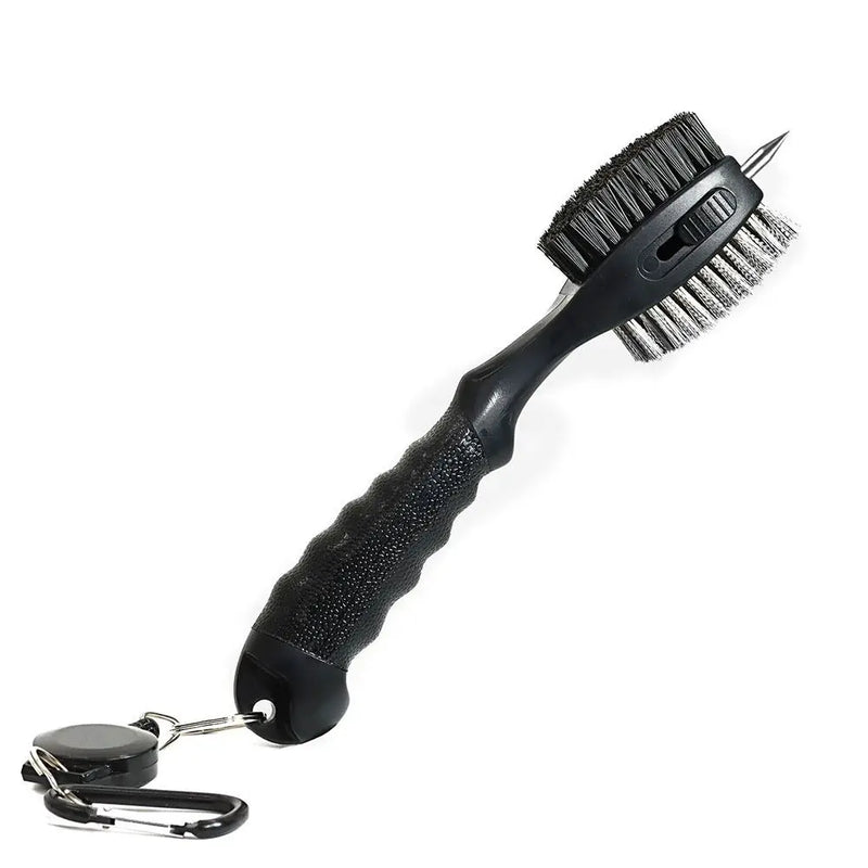 Golf Groove Cleaning Brush - Retractable Club Cleaner & Sharpener