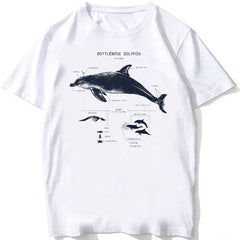 Sea Creature Anatomy Collection T-Shirt - Ocean Lover Beach Diving Tee