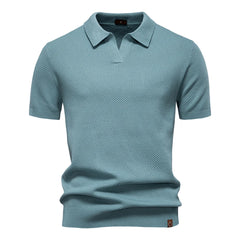 Men's Premium Golf Polo Shirt - Solid Breathable Performance Fabric