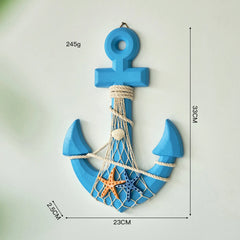 36 Styles Mediterranean Wooden Boat Anchor Lighthouse Collection Wall Hook | Nautical Decor