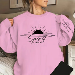 Sunrise Spirit Lead Me Sweatshirt - Faith Inspired Crew Neck
