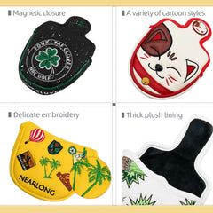 Golf Mallet Putter Cover - Character Designs | Magnetic Closure