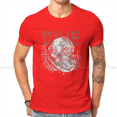 Scuba Diving Helmet T-Shirt - Vintage Ocean Graphic Streetwear