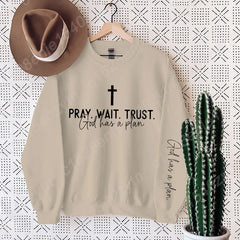 Christian Quote Crewneck Sweatshirt - Women's Oversized Inspirational Pullover
