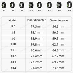 2025 New Smart Ring Health Monitor - Heart Rate & Blood Oxygen Tracker | Waterproof