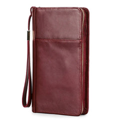 RFID Leather Passport Holder - Family Travel Organizer Wallet